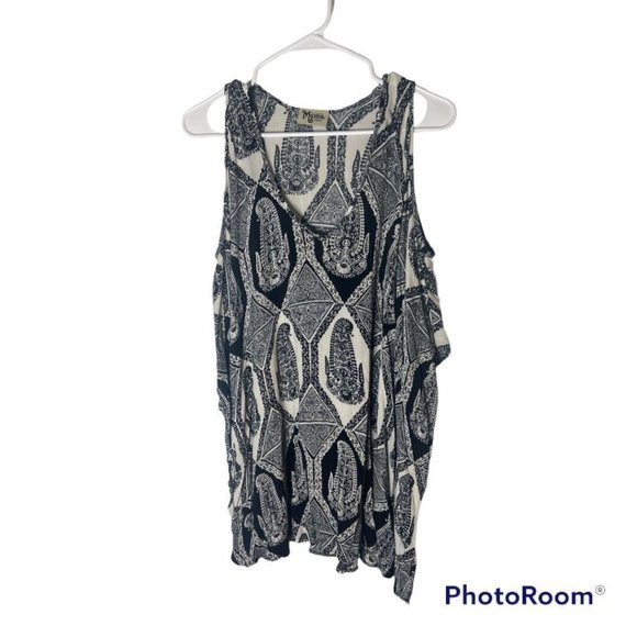 Show Me Your Mumu Peta-Boo Tunic Eat Pray Mu Size Small - Picture 2 of 5